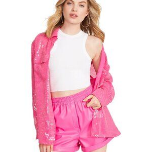 Steve Madden Pink Leather Short